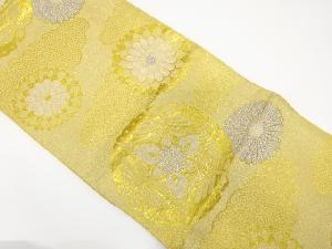 アンティーク　雲に華紋織り出し袋帯（材料）